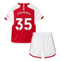 Fotbalové Dres Arsenal Oleksandr Zinchenko #35 Dětské Domácí 2023-24 Krátký Rukáv (+ trenýrky)